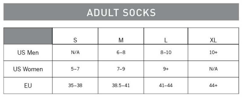 pearl izumi sock sizing