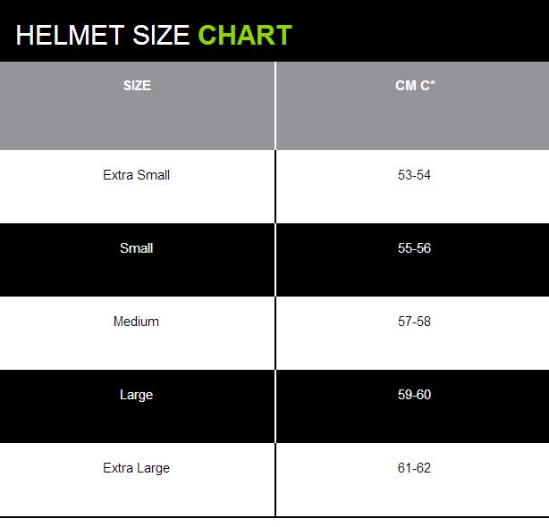 Kali Helmet Size Chart