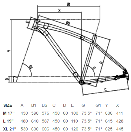 Bianchi Kuma 29.0 Geometry Chart