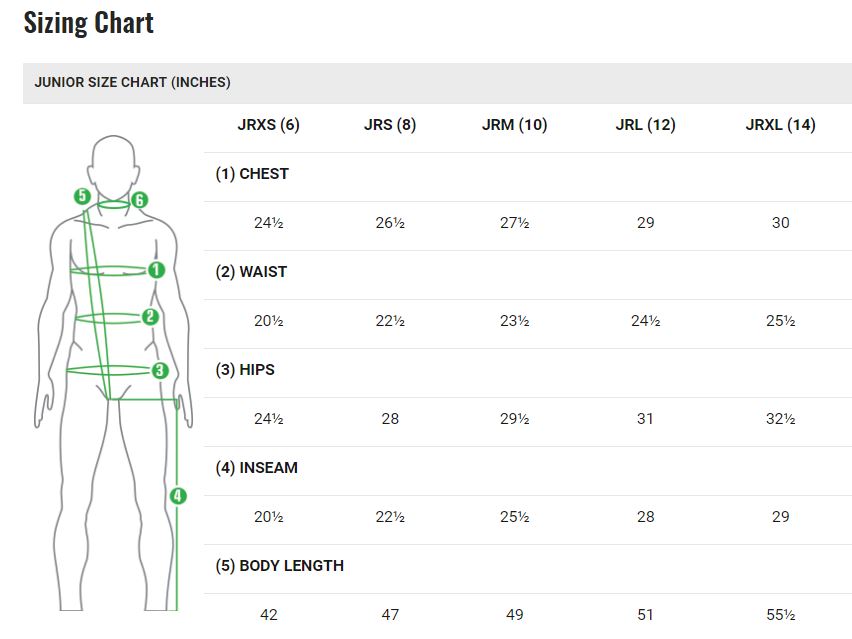 Garneau Cycling Shorts Size Chart