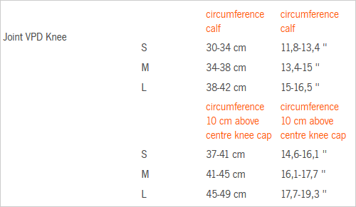 Poc Knee Pad Size Chart