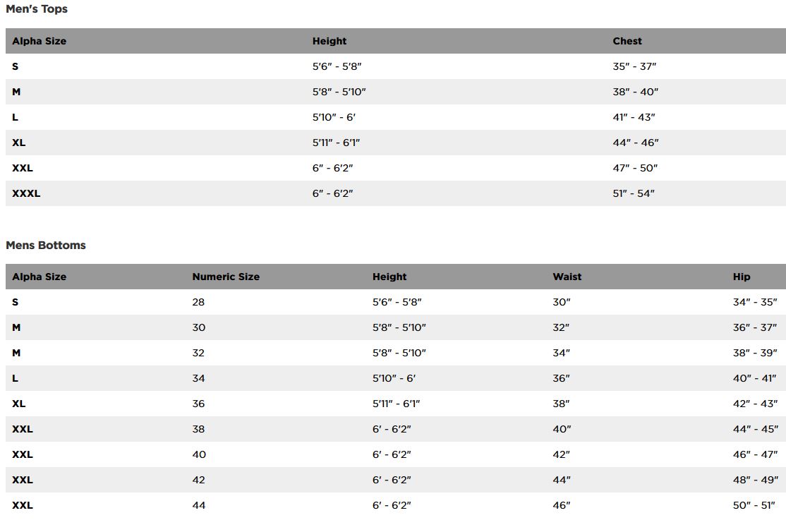 Fox Racing Hat Size Chart