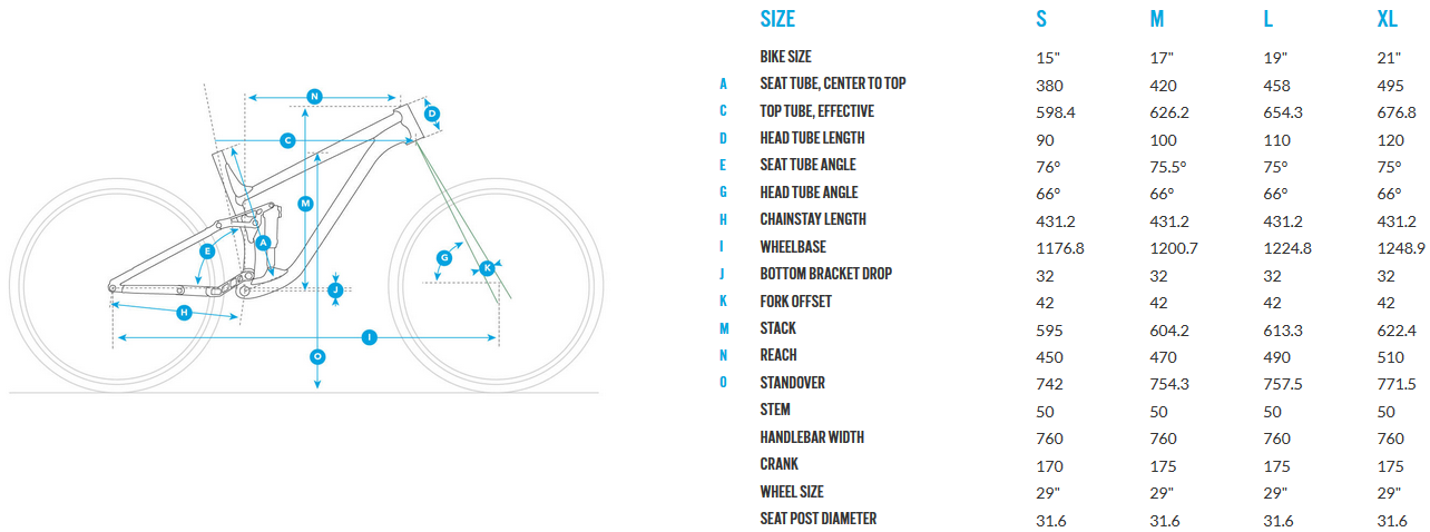 Fuji Size Chart Road Bike