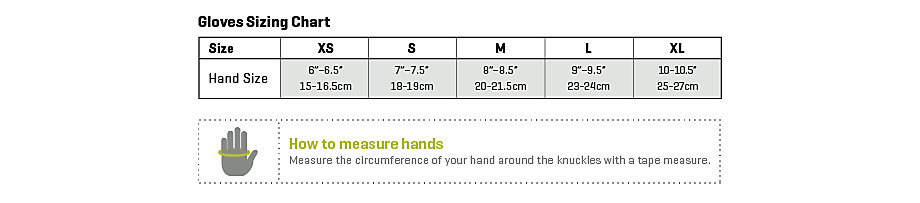 Smartwool gloves sizing chart