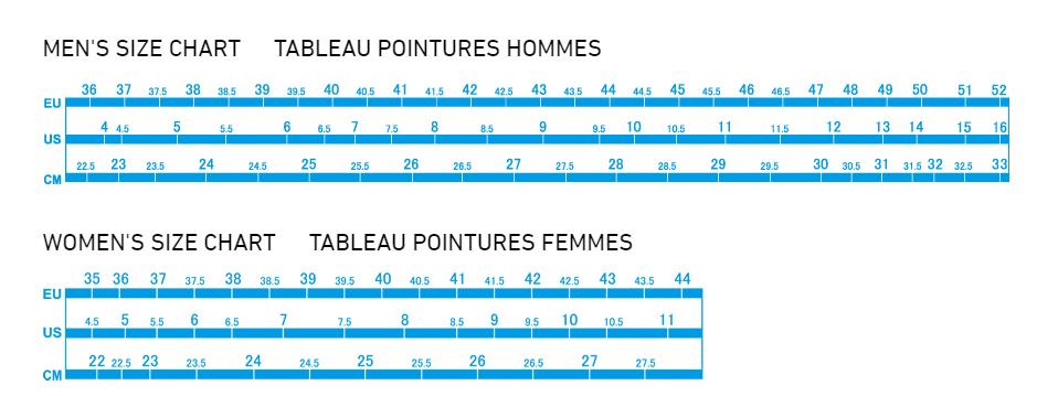 Shimano Road Shoes Size Chart