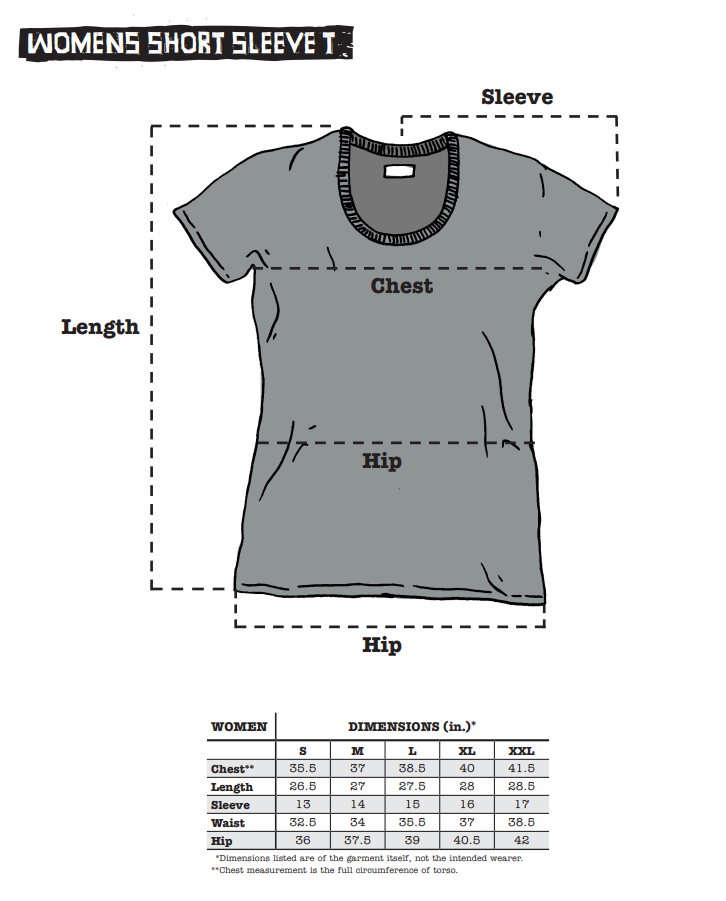 Women S Shirt Measurements Chart