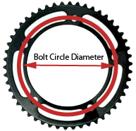 How to measure chainring Bolt Circle Diameter (BCD).