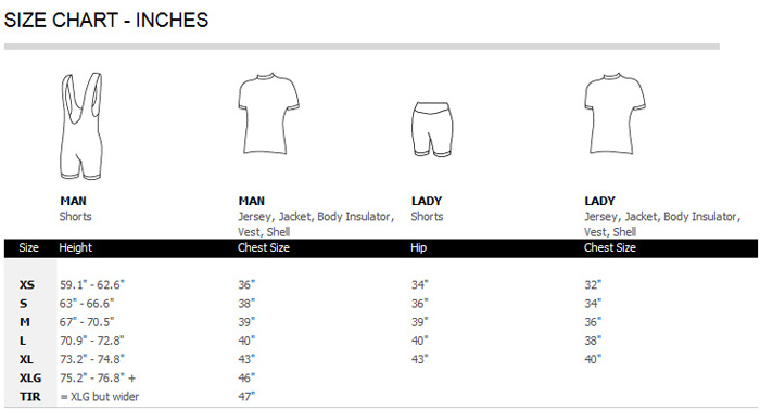 Assos Size Chart Us