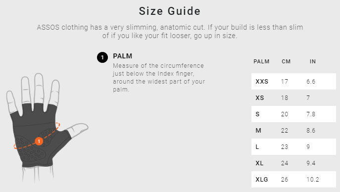 Assos Shorts Sizing Chart