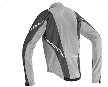 The Back of Gore's Xenon AS Jacket in Silver.