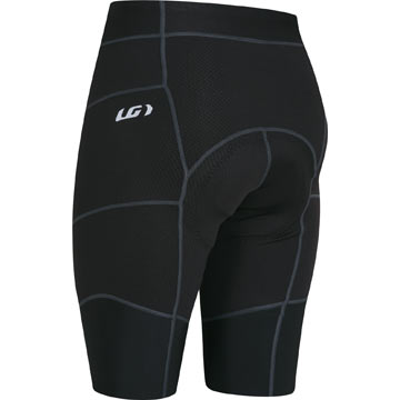 The back of the Garneau Carbon Lazer Shorts in Black.