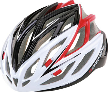 The Garneau X-Lite Helmet in Black/Red.