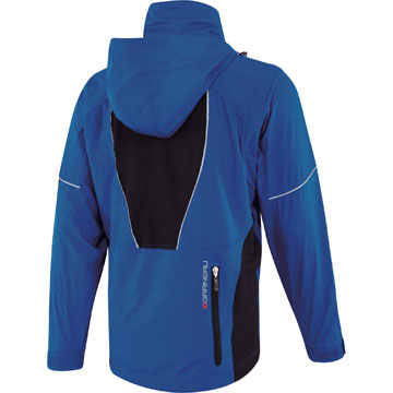 The back of the Louis Garneau Light Vento Jacket in Royal.