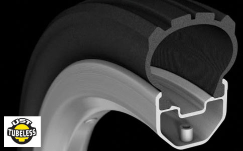 UST Tubeless tires enhance traction and reduce flats!