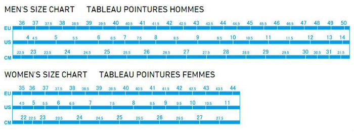 Shimano Shoe Size Chart Us