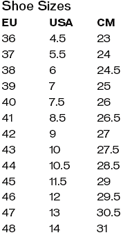 Specialized Bike Shoe Size Chart