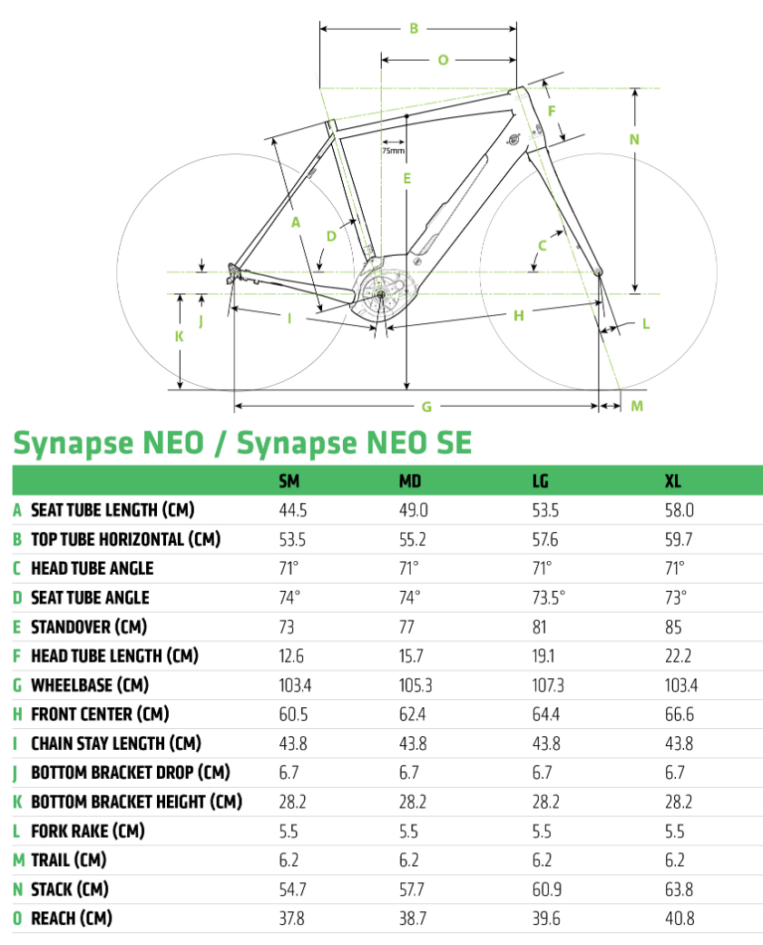 Synapse Neo geometry
