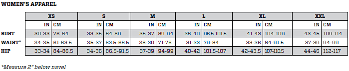 Zoot Size Chart Women S