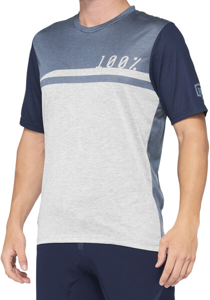 100% Airmatic Jersey Color: Steel Blue/Grey