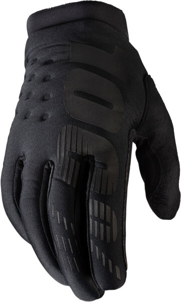 100% Brisker Gloves Color: Black/Grey