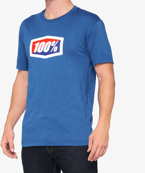 100% Official T-Shirt Color: Blue