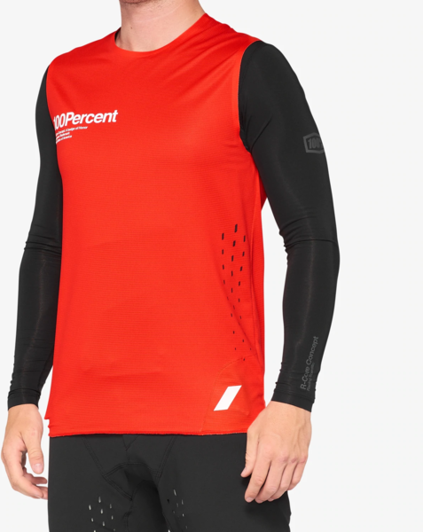 100% R-Core Concept Sleeveless Jersey Color: Red