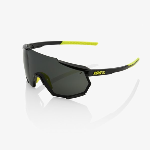 100% Racetrap Sunglasses Color | Lens: Gloss Black | Smoke|Clear