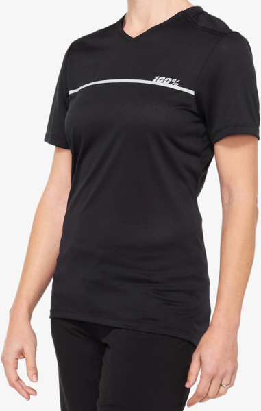 100% Ridecamp Women's Jersey Color: Black/Grey