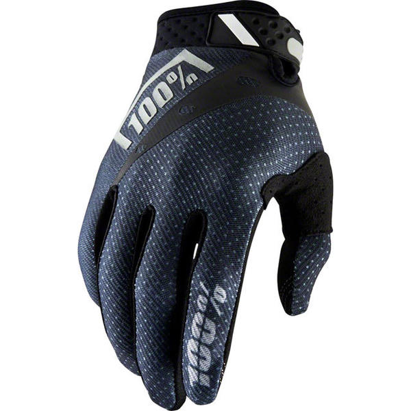100% Ridefit Gloves Color: Black