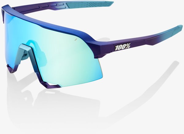 100% S3 Sunglasses Color | Lens: Matte Metallic Into the Fade | Blue Topaz Multilayer Mirror|Clear