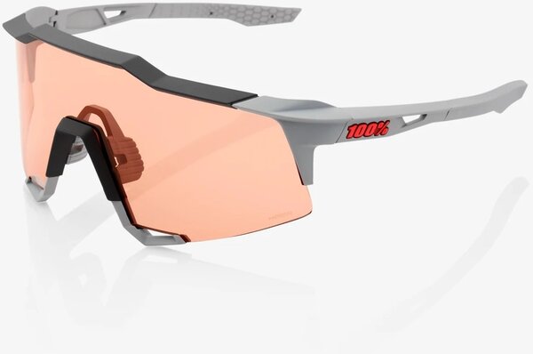 100% Speedcraft Color | Lens: Soft Tact Stone Grey | HiPER Coral