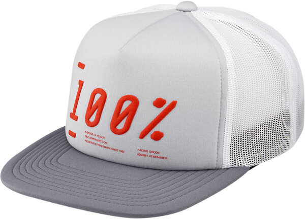 100% Transfer Trucker Hat Color: Grey