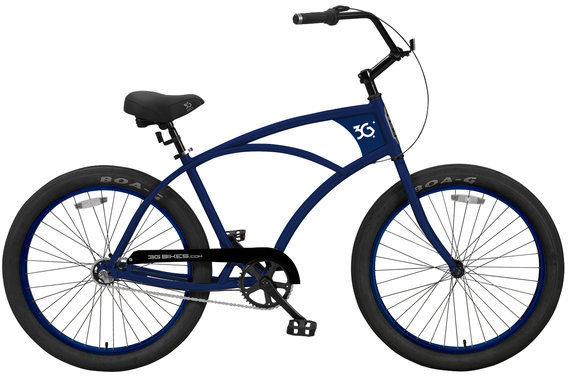 3G Bikes Newport 3 Speed Color: Electric Blue w/Electric Blue Rims