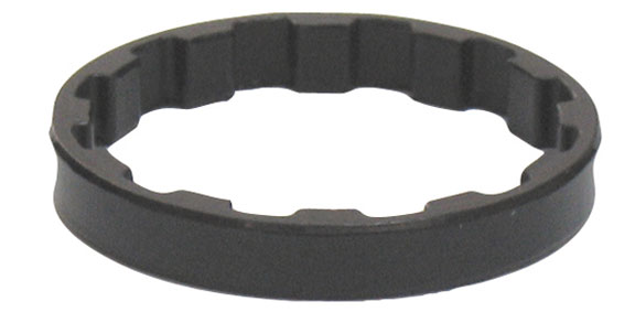 4-Jeri Splined Headset Spacer Color | Size: Black | 1-1/8
