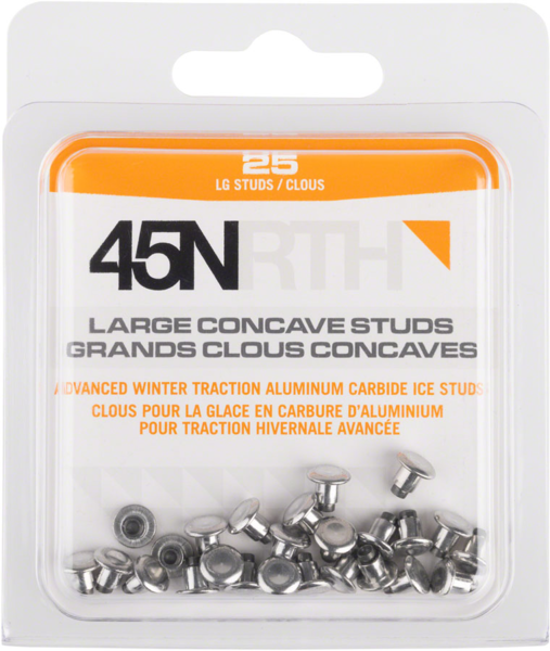45NRTH Large Concave Carbide Aluminum Studs Quantity: 25-pack