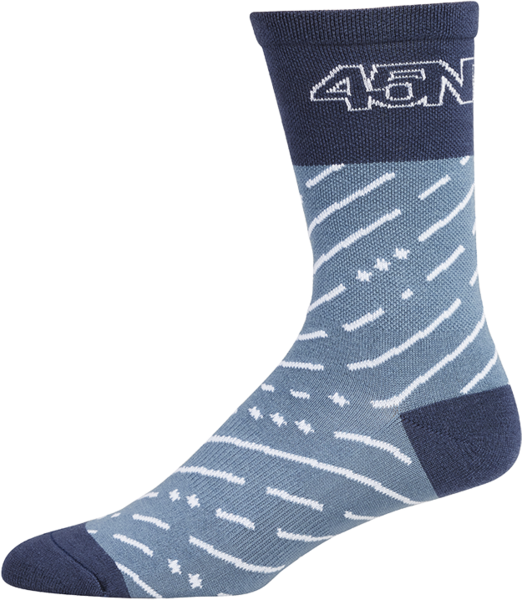 45NRTH Snow Band Lightweight Wool Sock Color: Light Blue/Blue