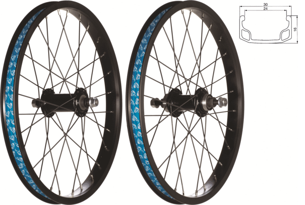 49°N 18-inch BMX Flip-Flop Freewheel/Nutted Rear Image differs from actual product (front wheel sold separately)