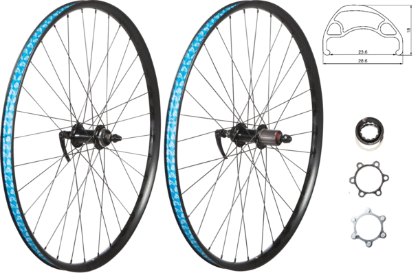49°N MTB/Urban 26-inch Disc Brake Front Image differs from actual product (rear wheel sold separately)