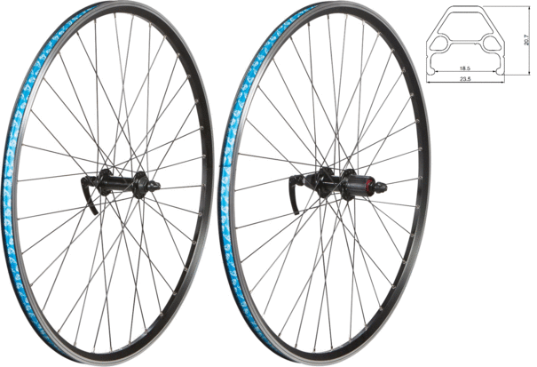 49°N MTB/Urban 27.5 Rim Brake Rear Image differs from actual product (front wheel sold separately)