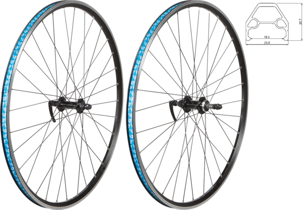 49°N MTB/Urban 29-inch/700c Rim Brake Rear Image differs from actual product (front wheel sold separately)