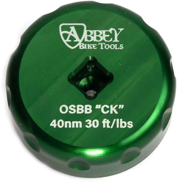 Abbey Bike Tools OSBB Chris King Single Sided Bottom Bracket Socket Cup Tool Color: Green
