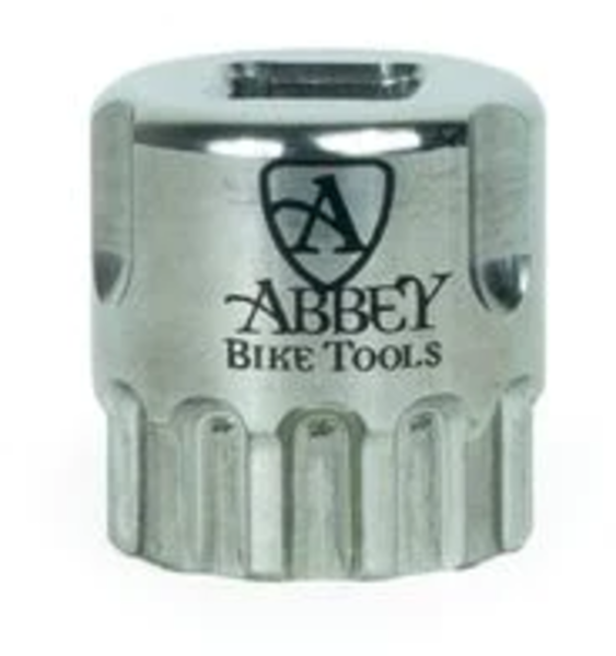Abbey Bike Tools Socket Crombie HG Spline Color: Silver
