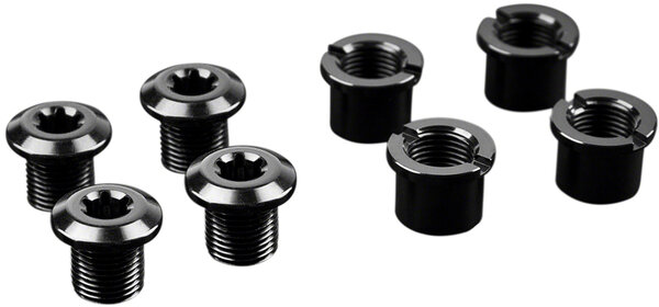 absoluteBLACK Chainring Bolt Set - Long Bolts and Nuts Set of 4
