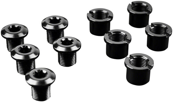 absoluteBLACK Chainring Bolt Set - Long Bolts and Nuts Set of 5