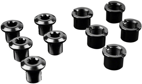 absoluteBLACK Chainring Bolt Set - Short Bolts and Nuts Set of 5