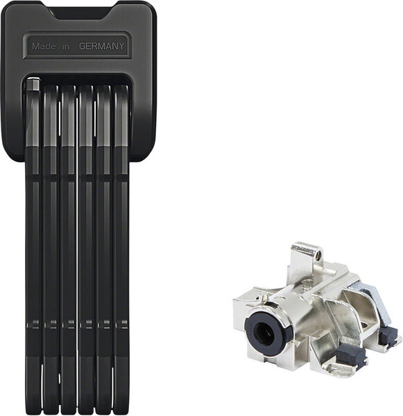ABUS Bordo 6405 Folding Lock and Bosch Battery Lock Color | Length | Model: Black | 85cm | Bosch Frame Type (DT2), Premium Key (Plus)