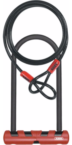 ABUS Ultimate 420 + Cobra Cable Color: Black/Red