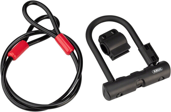 ABUS Ultra 410 Mini U-Lock (5.5-inch) + Cobra Cable Color: Black