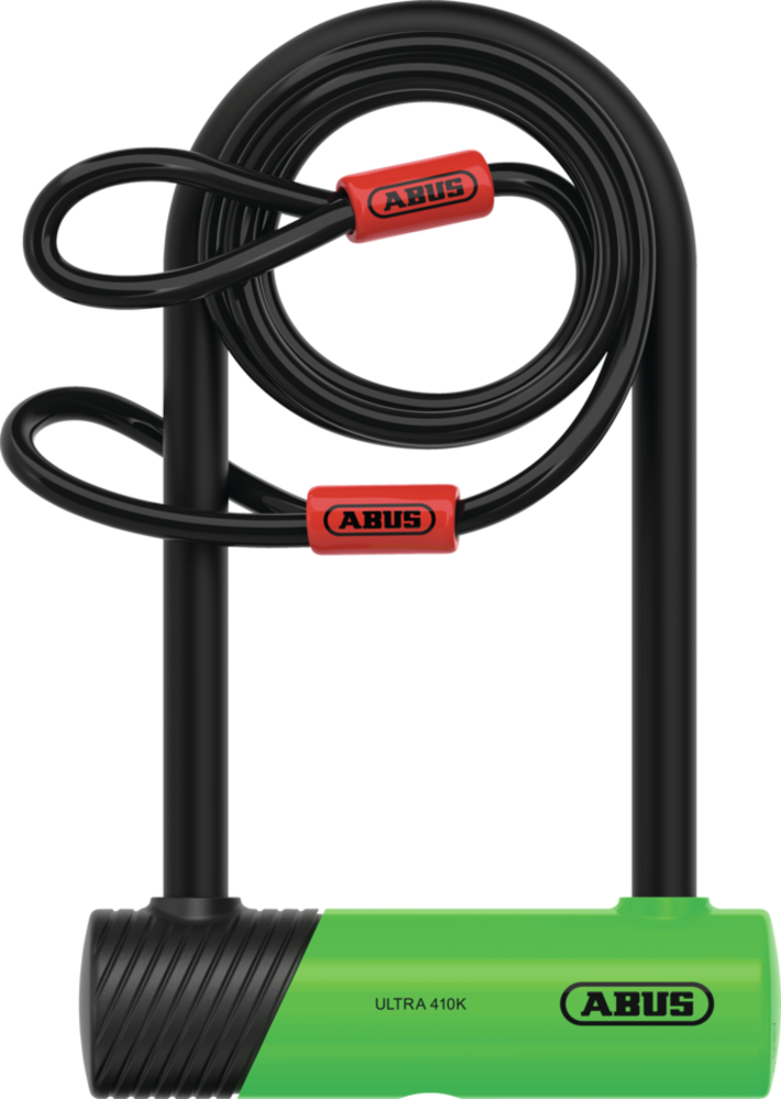 ABUS Ultra Mini 410K/150HB180 + Cobra 10/120 - Beachwood Bicycle