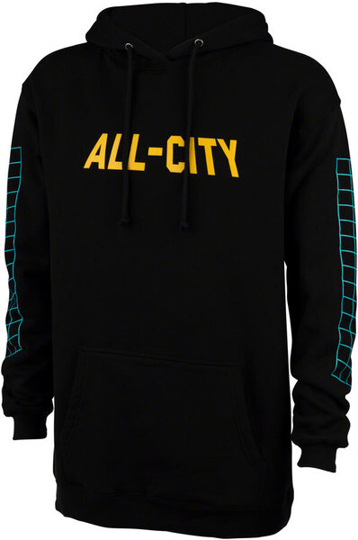 All-City Club Tropic Unisex Hoodie Color: Black